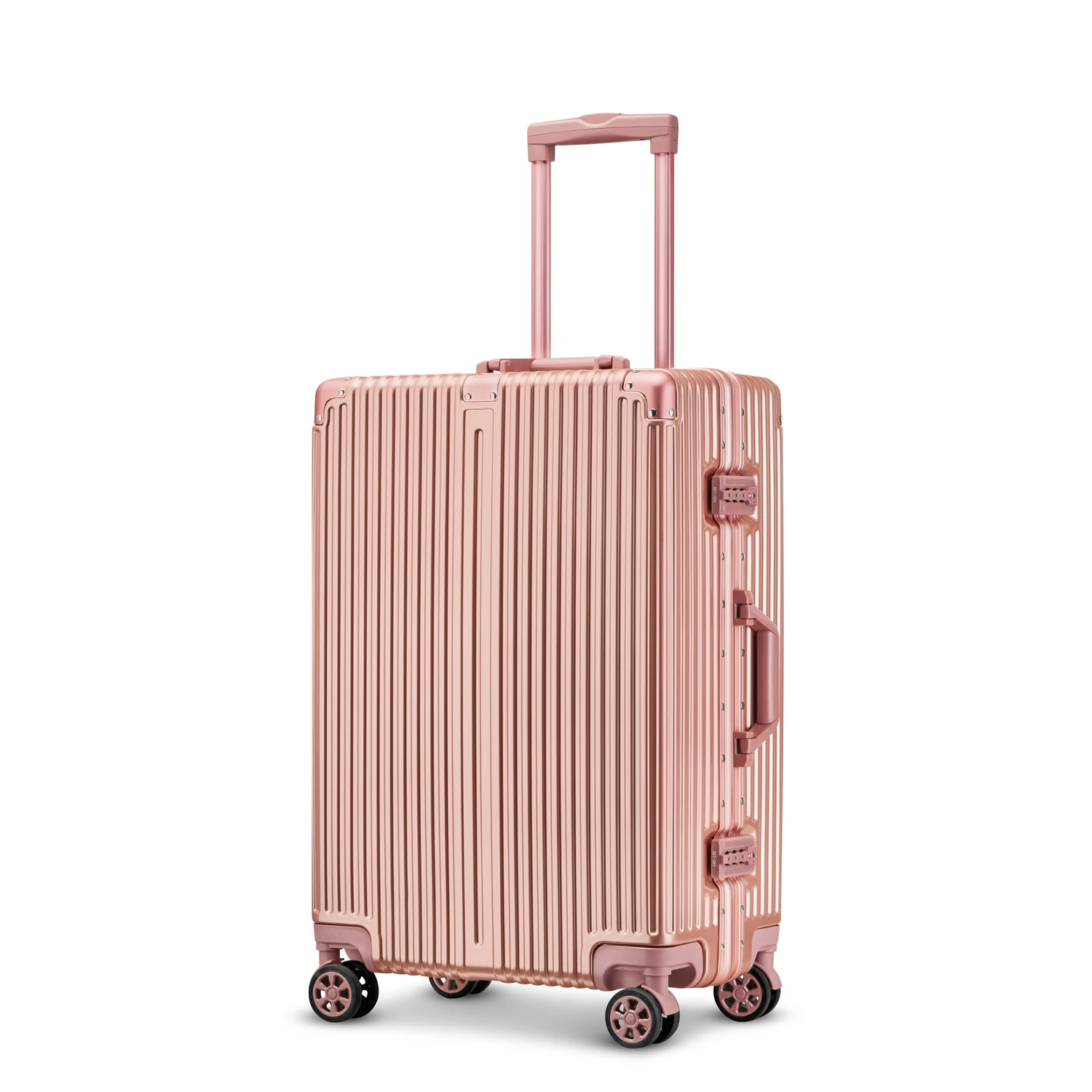 2025 Hot Sale High Quality Pc Aluminum Frame Carry on Trolley Suitcase 4 Wheels for Business Luggage - Image 5