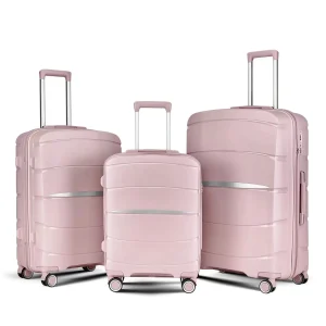 2025 New PP Suitcase Password Lock Antil-theft Zipper Practical Trolley Universal Wheel Waterproof Luggage