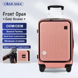 Best Selling 20Inch Front Open TSA Spinner Wheels Luggage Carry on Suitcase Travel Luggage Bags
